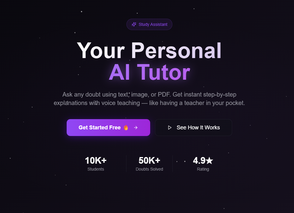 Best step-by-step doubt solver ai app for students