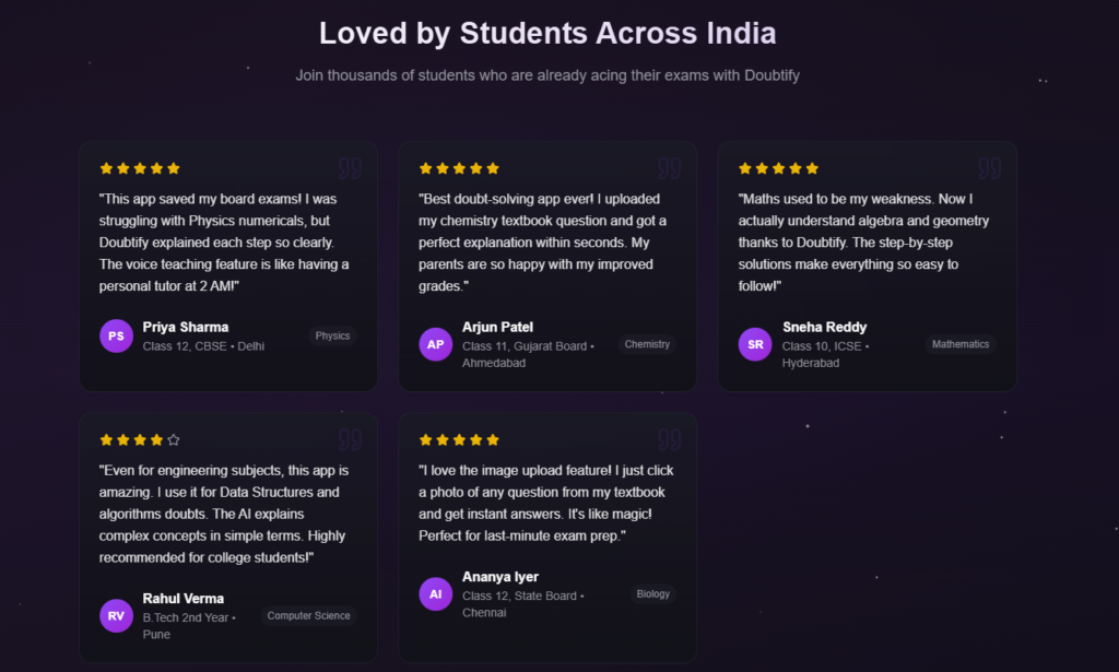 Best step-by-step doubt solver ai app for students