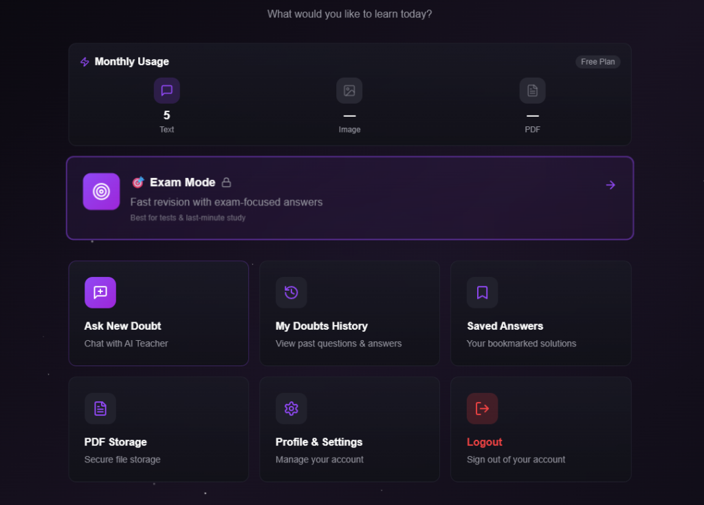Best step-by-step doubt solver ai app for students