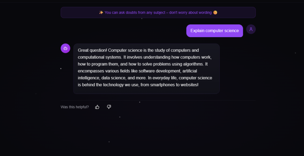 Best step-by-step doubt solver ai app for students